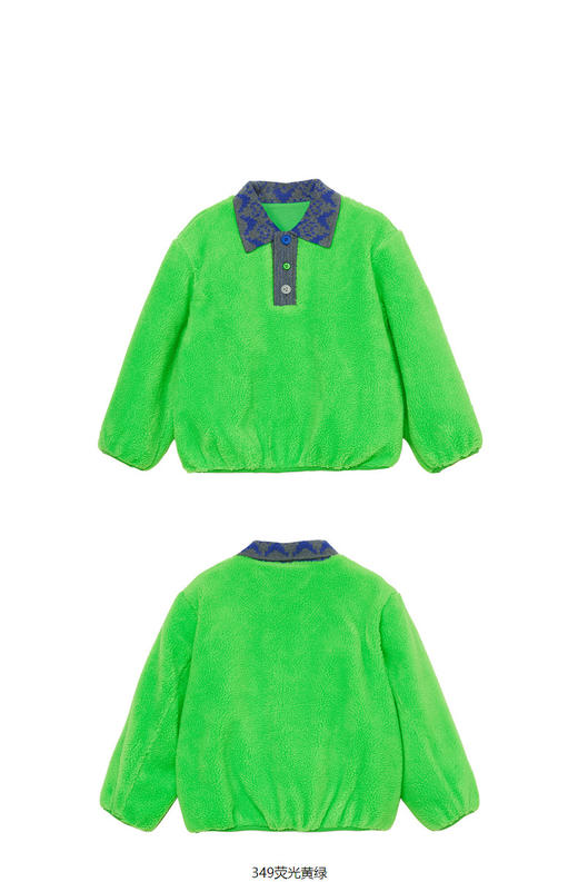 JNBY  22年冬款  仿羊羔毛针织外套  1M0A11620 商品图11