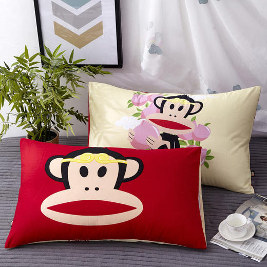 大嘴猴 枕套全棉可爱单人纯棉枕头套 一对（不含枕芯哦）  48*74cm 商品图2