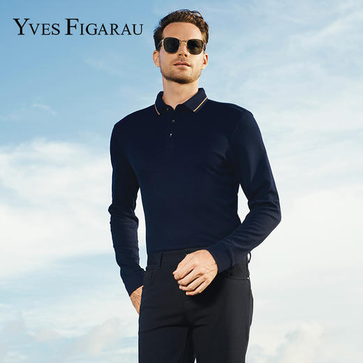 YvesFigarau伊夫·费嘉罗秋冬新款休闲长袖T恤940902 商品图0