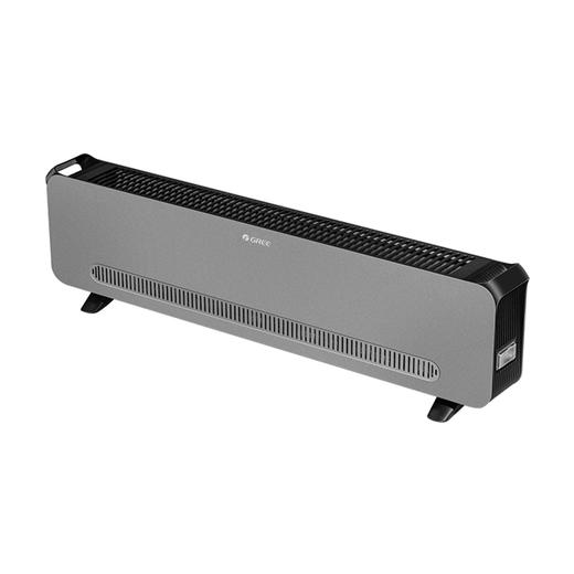 【预售】格力·电暖器 0.8m直板踢脚线 取暖器  NJF-X6020（黑+灰）参考适用面积16-20㎡ 商品图1