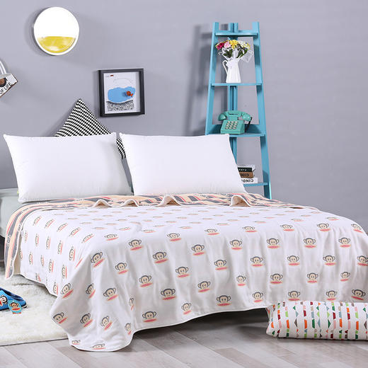 大嘴猴 纱布毯纯棉盖毯可爱  100%棉A类 商品图2