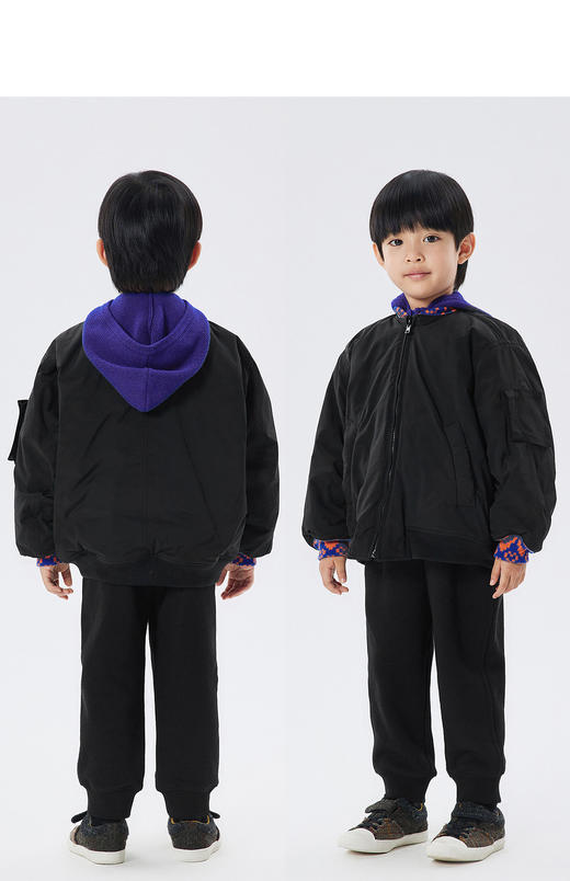 JNBY   22年冬款  飞行员夹克短款羽绒服  1M0C11900 商品图7