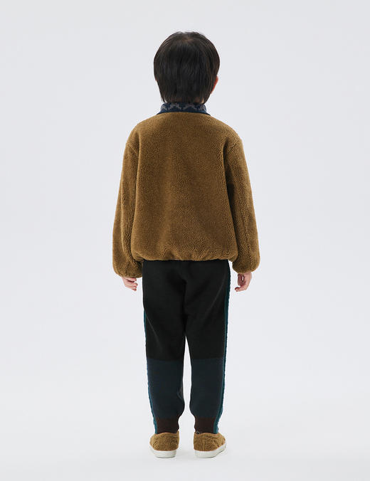 JNBY  22年冬款  仿羊羔毛针织外套  1M0A11620 商品图5