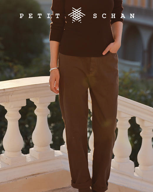 PETIT SCHAN小闪 CLO#132 the road to ordinary 平凡之路 四季款实穿性纯棉斜纹宽松锥形裤 商品图3