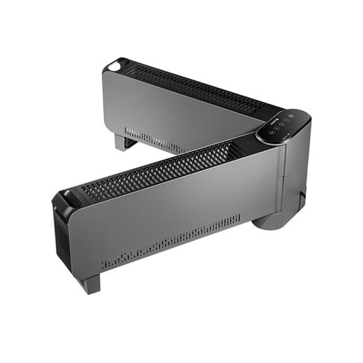 格力·电暖器 1.2m折叠式踢脚线 取暖器 遥控式 NJE-X6020B(灰+黑）参考适用面积16-20㎡ 商品图3
