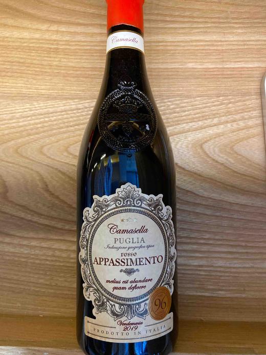 卡美拉黑珍珠枯藤法红葡萄酒  2019camasella appassimento 2019 商品图0