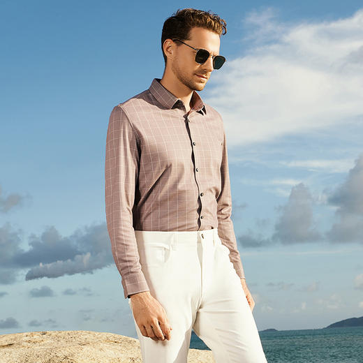 YvesFigarau伊夫·费嘉罗秋冬新款休闲长袖衬衫942325 商品图1