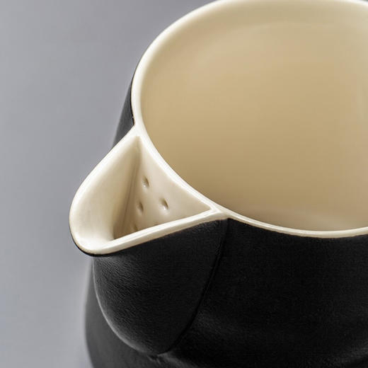 便携式泡茶壶套装旅行茶具快客杯一壶五杯功夫茶具茶壶随身泡茶小 暮雨快客杯（黑） 商品图8