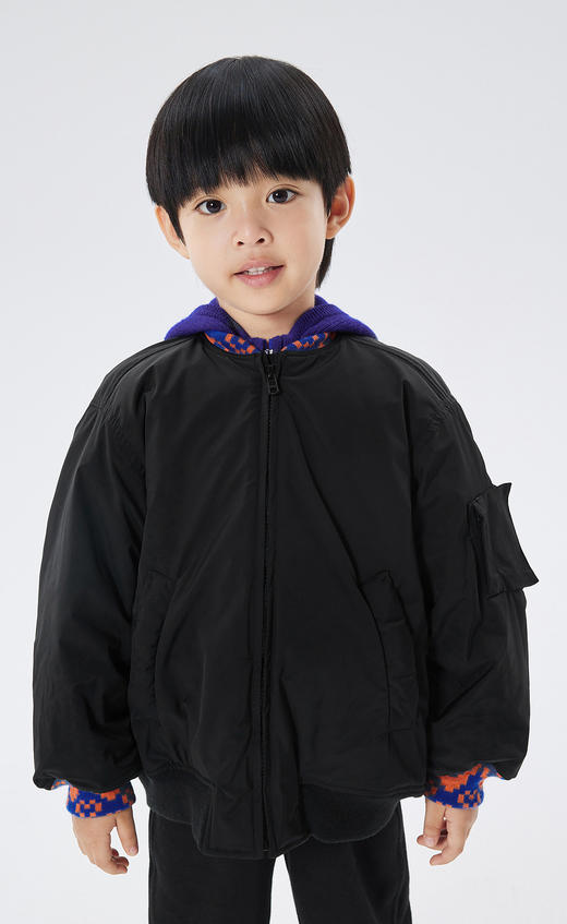 JNBY   22年冬款  飞行员夹克短款羽绒服  1M0C11900 商品图6