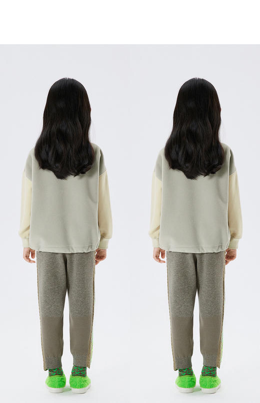 JNBY  22年冬款  拼接束脚长裤 1M0E12290 商品图8