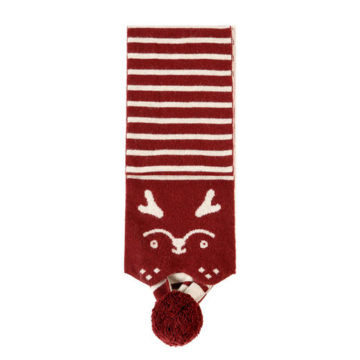 【童装条纹羊绒围巾】羊绒世家22年秋冬新品男宝长方形围巾舒适保暖围脖 商品图5