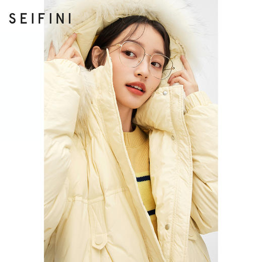 【严选】诗凡黎冬抽褶袖口大口袋羽绒服7DA182201 商品图1