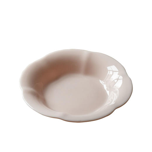 茶香记 粉胎樱花干泡盘陶瓷壶承小茶桌一器多用粉糯材质轻盈茶盘 商品图4