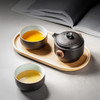 陶瓷旅行茶具套装快客杯一壶二杯便携式功夫茶壶套装户外简约 安然旅行茶具（白砂） 商品缩略图4