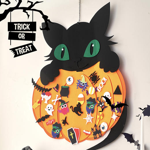 【8.9元起抢万圣节装饰】万圣节装饰套装 南瓜灯/糖果袋/幽灵横幅/派对装饰/毛毡日历墙 装饰灯 商品图8