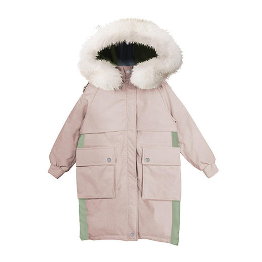 谜底童装新款童装羽绒服中大男女童羽绒服长款保暖外套A1DKY3134 商品图4