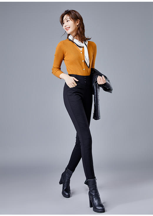 【加加亲】白鹅绒显瘦魔术小脚裤 铅笔裤 1512 商品图2