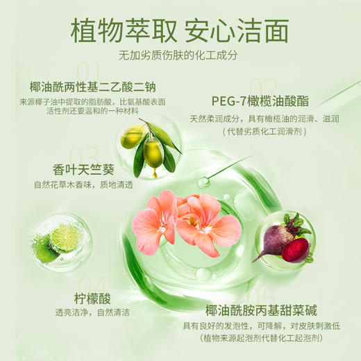 安姑娘植物舒颜洁面泡沫 水润温和洗脸不紧绷 环保可降解 纯素护肤纯净护肤 商品图1