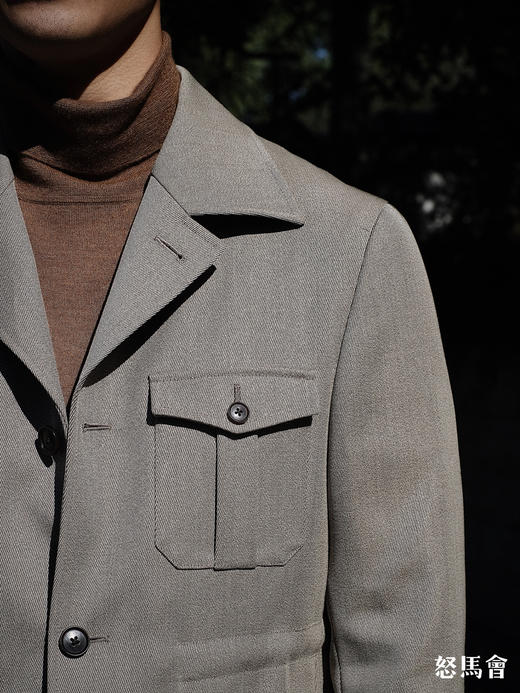 Merino Brothers 隐蔽呢澳洲美丽诺羊毛游猎夹克 商品图9