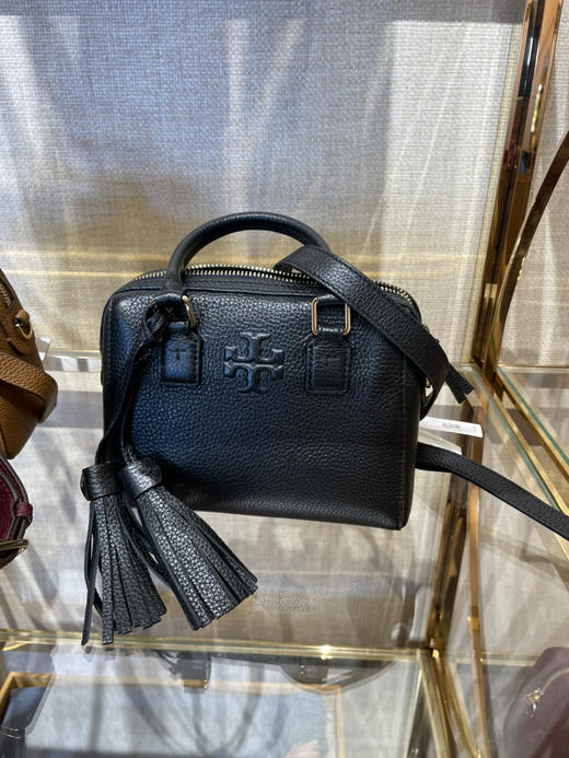 新款质感超好！Tory Burch Tb牛皮小号波士顿流苏包 商品图1