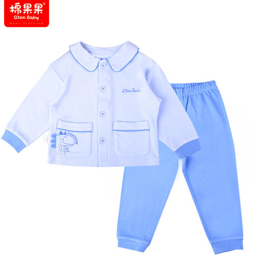 商场同款棉果果冬季新科技面料男童家居服2件套舒适柔软自发热植物抗菌暖姜绒对开套装M411304422665 商品图1