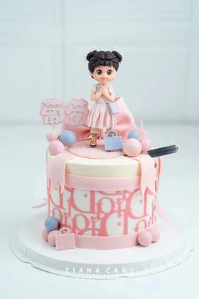 【纯手工翻糖定制】翻糖小公主款