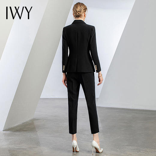 IWY/秋冬黑色高端职业西装套装女比亚迪工作服西服白领通勤正装CP11355 商品图3