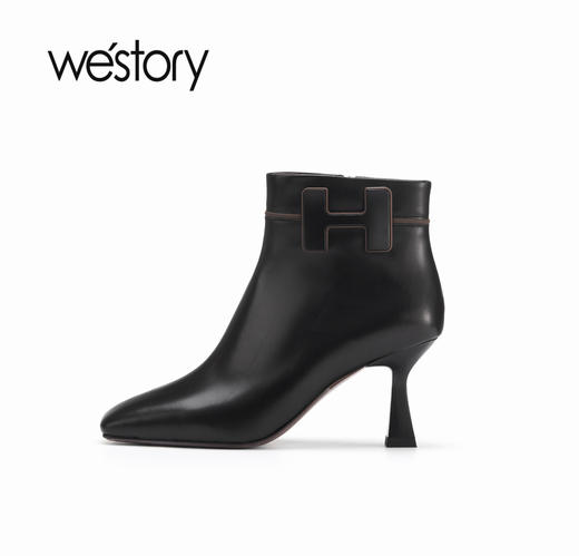 westory秋冬新款时尚百搭宴会短靴81921 商品图2