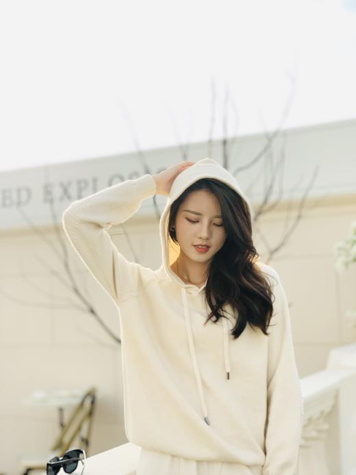 【百图lulu定制】【自由连帽衫】仿羊绒 针织毛衣 连帽衫 商品图5