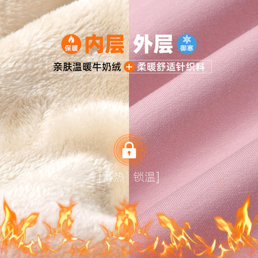 【加绒内里，抗寒保暖】卫衣女连帽冬款女士羊羔绒冬天外套厚中长款套头上衣 XYL 000  WY202羊羔绒帽衫 商品图2