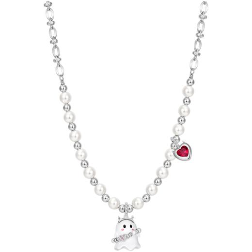 ZEGL设计师万圣节之夜系列小幽灵项链女生可爱搞怪人造珍珠锁骨链 商品图2