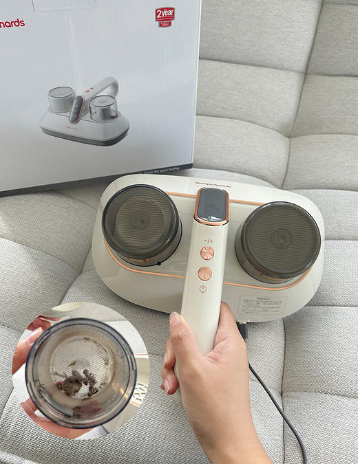 【净螨除螨99.9%】摩飞无线除螨仪  家用紫外线 杀菌床上强力除螨吸尘器  实用方便 商品图1