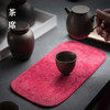 加厚吸水茶巾功夫茶具茶布方形桌巾简约茶盘配件茶道配件 棉麻·吸水洁方（红）Z3c 商品缩略图2