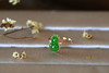 18K玫瑰金和田玉（碧玉）葫芦戒指 /单面葫芦8*13mm/菠菜绿 商品缩略图5