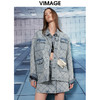 VIMAGE纬漫纪秋季新款翻领宽松舒适外套V1803438 商品缩略图3