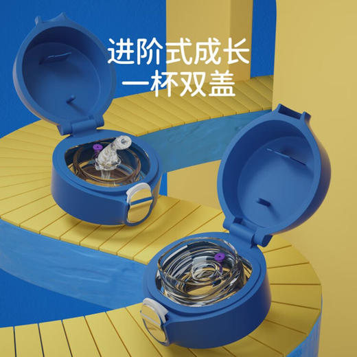 米仑熊316不锈钢一杯双盖 保温杯500MLCL 商品图1