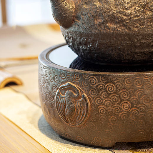 龙隐斋厂家直发 老岩泥系列鹤鸣电陶炉 1000w 6档调节 直径21.5cm*高9.2cm 商品图4