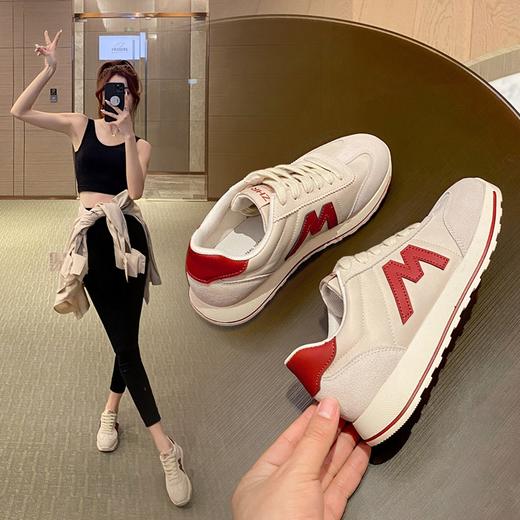 【ZHR】女鞋2022年秋冬季加绒新款ins潮百搭休闲轻便减震跑步运动 商品图1