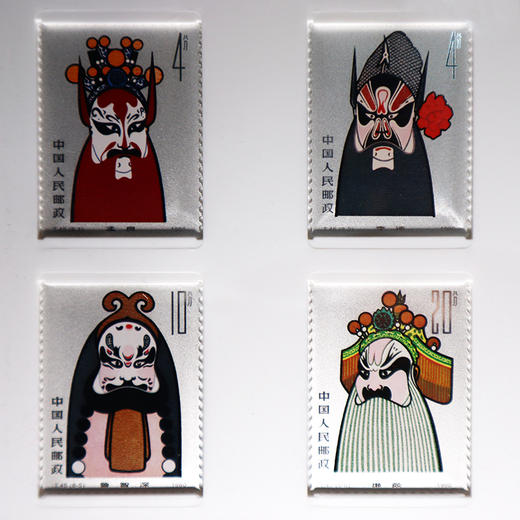 《京剧脸谱》邮票仿印银 共含有40克银 商品图2