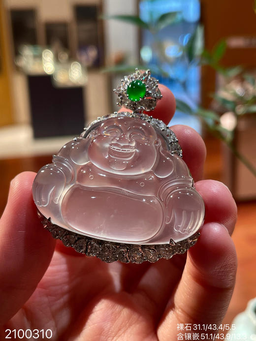 玻璃佛公吊坠【2100310】具体价格微信咨询 商品图2