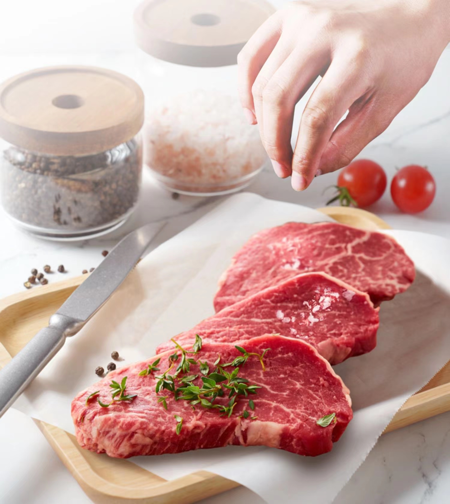 【恒都】原切 肉眼牛排150g  送酱