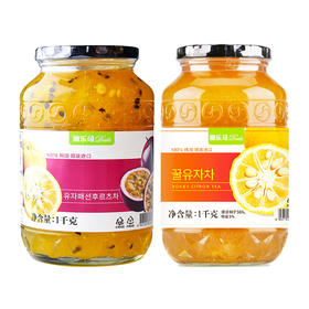 韩国迪乐司蜂蜜柚子饮品/蜂蜜柚子百香果1000g 精选原料 圆润饱满入口回甘 025479/025315