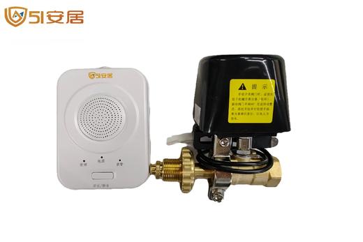 燃气泄漏报警自动切断套装【燃气报警器+自动切断阀 上门安装】产品质保期为1年 商品图0