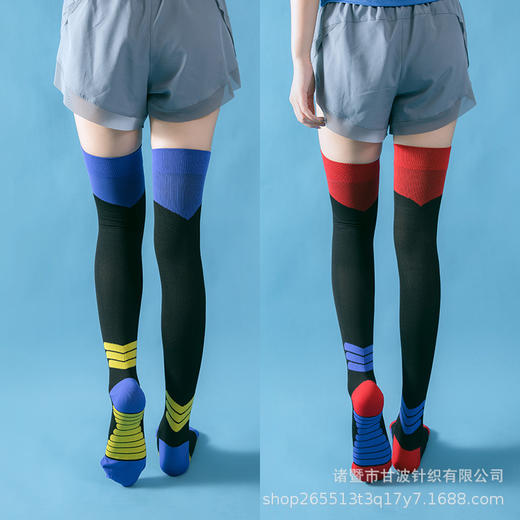 【2双装】宝图曼   过膝压力袜显瘦健身跑步跳绳袜 商品图2