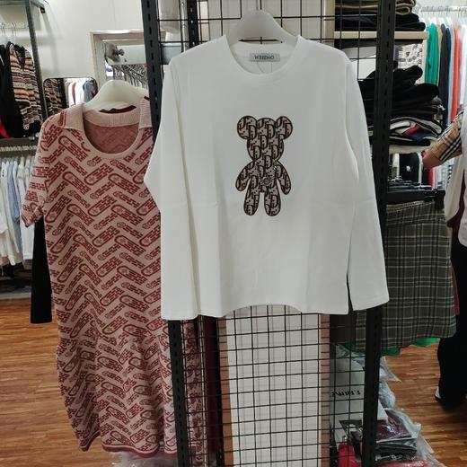 女贴布熊仔长袖T8182 商品图0
