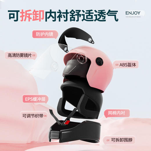 头盔电动车成人男女四季通用半盔冬季哈雷摩托车安全帽 商品图1