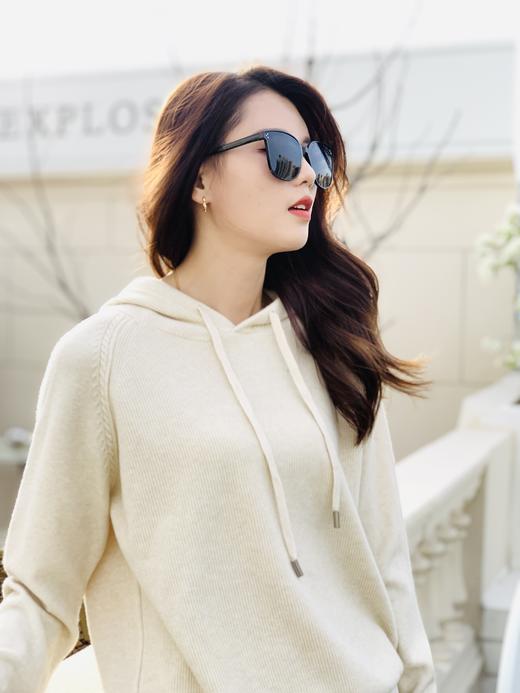 【百图lulu定制】【自由连帽衫】仿羊绒 针织毛衣 连帽衫 商品图1