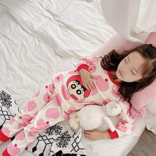 【德绒保暖面料！保暖黑科技】秋冬德绒保暖内衣，儿童秋衣秋裤套装女童，舒适居家圆领睡衣 商品图1