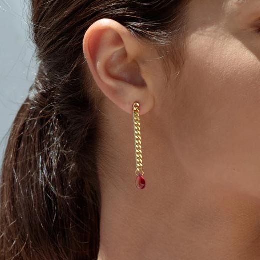 订购6周到｜Annele-Happy Tears-粉红色泪滴 耳环［芬兰设计师］ 商品图5