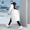 卡尔美长款羽绒服男女加厚连帽外套运动休闲保暖过膝鸭绒服8261YR1013 商品缩略图6